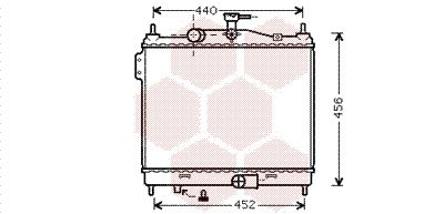 VAN WEZEL Radiaator,mootorijahutus 82002206